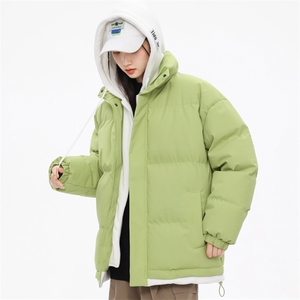 2023高品质中性风男女休闲连帽假两件棉衣外套618A-M002图片
