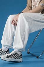 K6081/P40夏季冰丝垂感阔腿裤男宽松休闲裤束脚九分裤大码中性风，女装休闲裤，电商A141