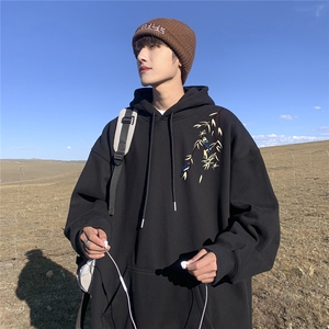 冬季刺绣卫衣男宽松连帽D329-QM650-特P55控88图片