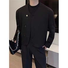 文艺时尚流行简约ins短款西装新款气质百搭日系慵懒原宿XX09，男装西服，星座1116A（原606A-3）