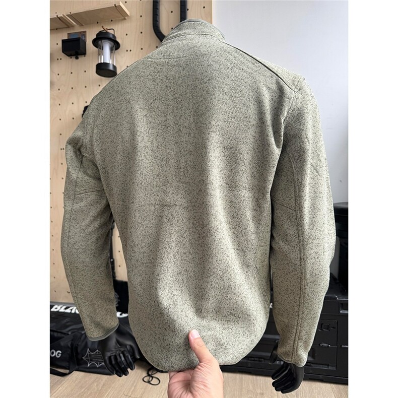 抓绒衣外套男春秋款cleanfit拉链立领夹克美式复古开衫卫衣,男装夹克,星座410-7