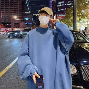 男装加绒 加厚 打底衫 基础款 高领卫衣B239-W222-P38图片