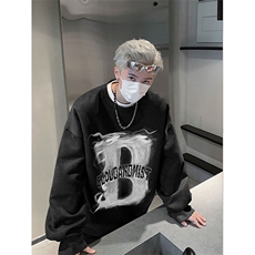 2025秋季男潮流休闲wyjp7829卫衣圆领麂皮绒特p35控69，男装卫衣，星座605(原A050)