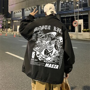 ！22秋季新款宽松大码港风武圣夹克外套JK1639-P50控68图片