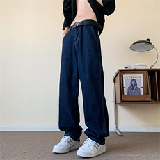 美式街头牛仔裤男直筒宽松欧美高街vibe风长裤子NZ917-P43，男装牛仔裤，星座308B-2