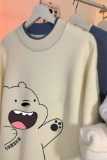 控78假两件毛衣男大码加绒针织衫男毛线衣M80131-P55加绒P70，男装针织衫/毛衣，电商A040
