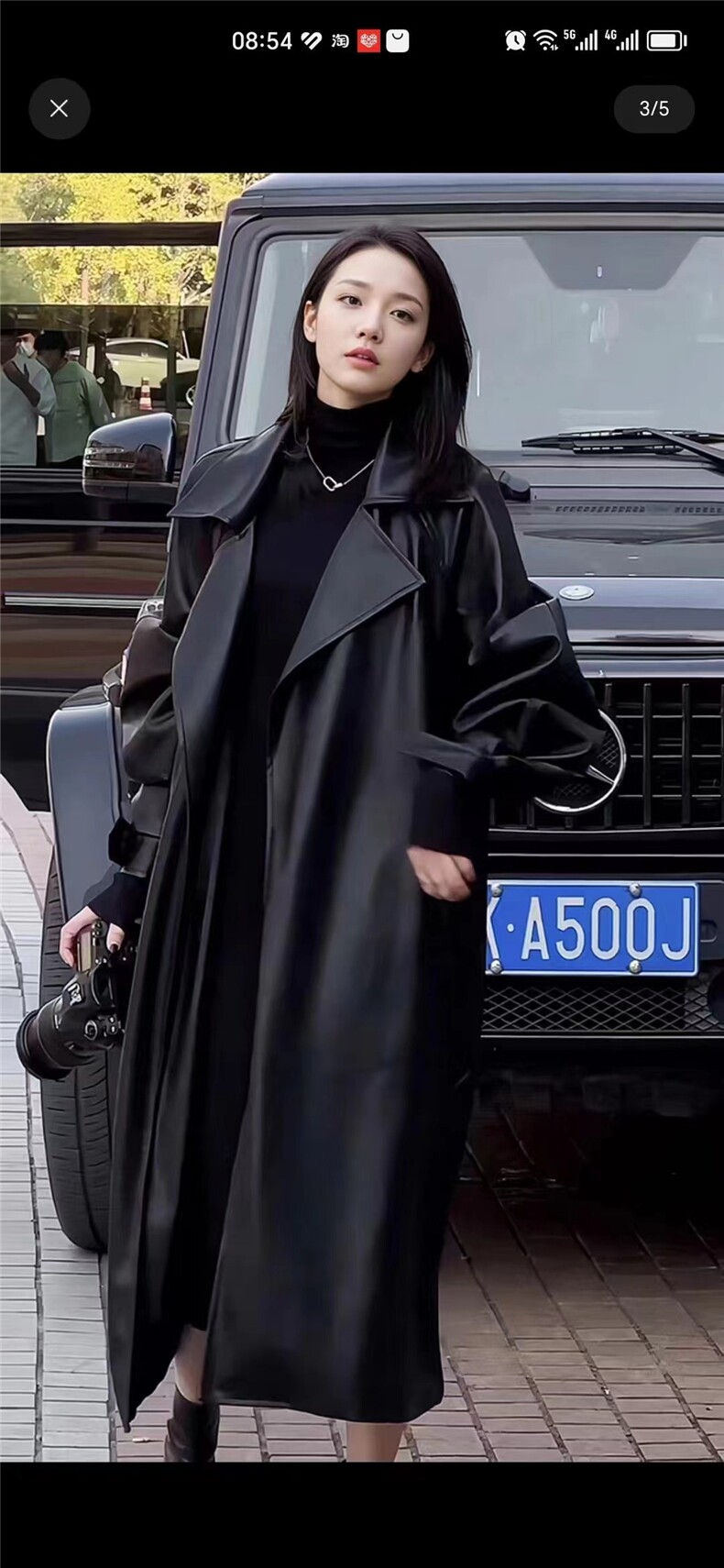 【黑骑士】西装领秋冬款女士英伦绵羊皮小众显瘦大衣图片