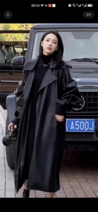 【黑骑士】西装领秋冬款女士英伦绵羊皮小众显瘦大衣图片