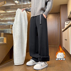 2025冬季新款内景超厚北极绒加绒弯刀裤M-5XLHK251017-特P40，男装卫衣，电商A022