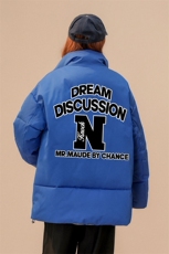 中性！22冬季新品字母印花立领棉服TPMY54P65控99特批无差价，男装棉衣，A247A