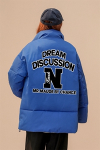 中性 ！22冬季新品字母印花立领棉服TPMY54P65控99特批无差价图片