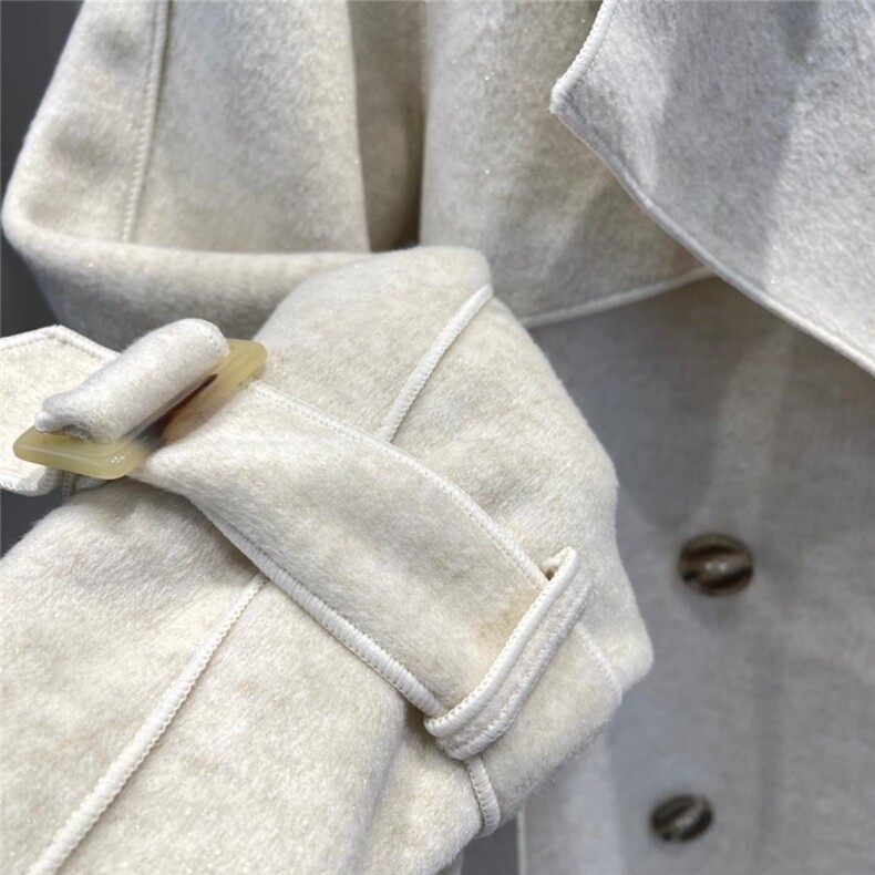 冬款韩版金丝呢料大衣，女装毛呢外套，cosette(4F)