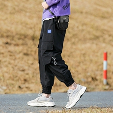 2021春季新款ins束脚工装裤男士潮牌宽松休闲裤子DS673T，男装休闲裤，电商A102