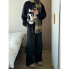 【有货】D561LL-特P58水貂毛毛衣男美式海马毛针织衫外套，男装针织衫/毛衣，星座1007（原301D）