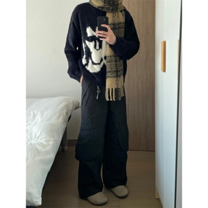 【有货】D561LL-特P58 水貂毛毛衣男美式海马毛针织衫外套图片