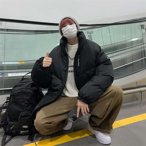 美式棉服男女外套冬季新款宽松立领潮牌加厚保暖面包棉袄JM8023图片