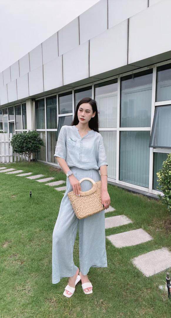 纯苎连衣裙小衫裤子裙子衬衣 时尚风 风淑女风休闲风，女装连衣裙，川哲