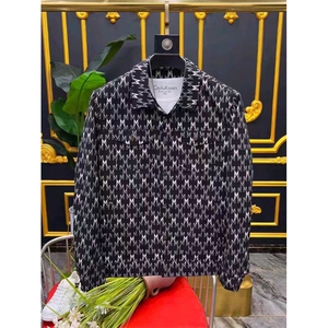 (网络图)韩版休闲时尚都市满纹翻领高品质衬衣外套313B-24507-P95图片