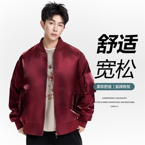 得物二开 PU皮衣秋冬季美式工装翻领潮流休闲复古JK1230-P88图片