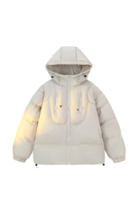 现货冬季连帽棉服得物二开跑量款棉衣男女同款C323-1-MY8851-P95，男装棉衣，电商C323-1