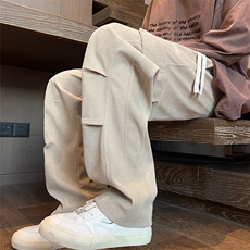 美式休闲裤子男款卫裤潮牌宽松高街复古直筒运动裤K530-P50，男装休闲裤，星座308B-2
