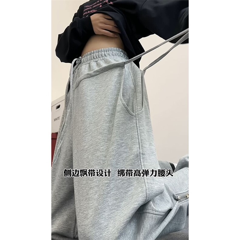 高街运动卫裤飘带美式复古侧边拉链长裤X1213-KK169-P65,男装休闲裤,星座1213