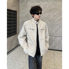 春秋款哈灵顿牛仔外套男女硬汉风牛仔衣美式工装夹克W6708-P78，男装工装外套，星座412-3