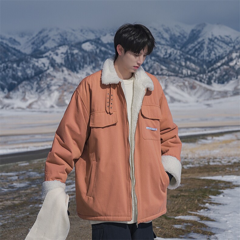 B225-W1012-P126-X158---羊羔毛外套-水洗棉95% 其他5%图片