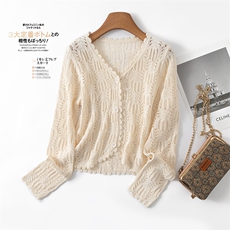 开衫毛衣女2025新款春秋薄款针织衫初春洋气超好看开春上衣外套，女装针织衫/毛衣，欣美羊绒