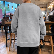 1港风宽松中性情侣潮流纯色大码M-5XL毛衣男外套7979P45加绒P55，男装针织衫/毛衣，星座226-2