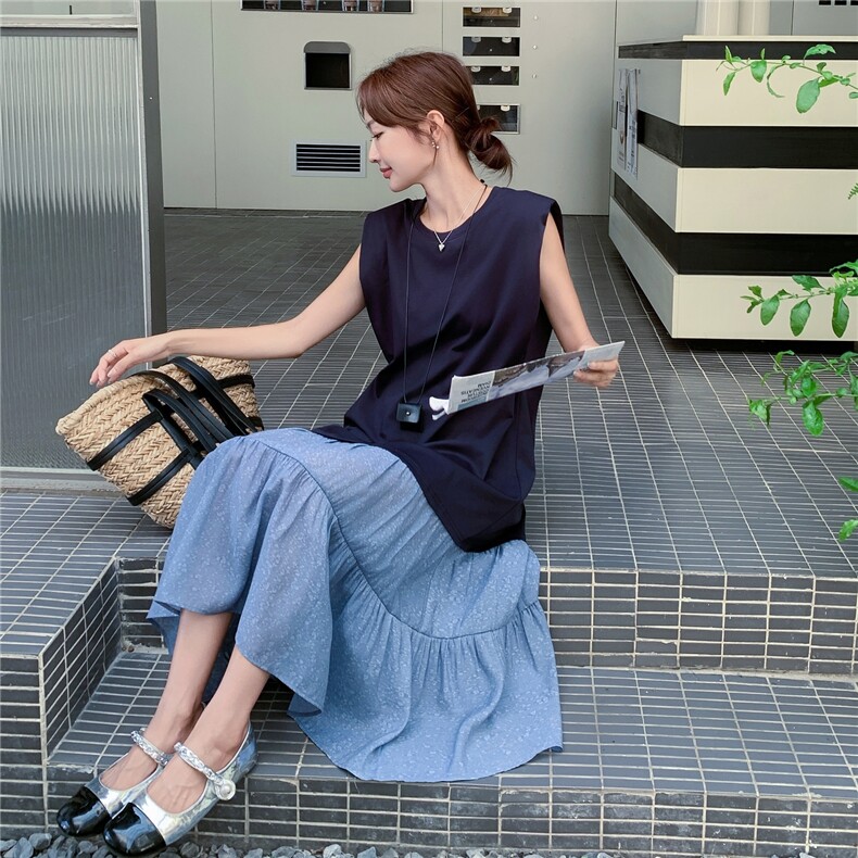 夏季连衣裙中长款女,女装连衣裙,秋水欣儿
