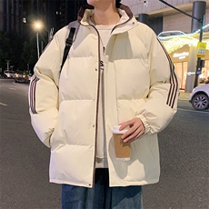 潮美式织带棉服冬季宽松加厚男女款立领上衣M01-P75，男装棉衣，星座308B-2