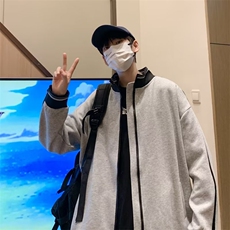 运动夹克外套秋冬款棒球服hiphop欧美高街W5068P45，男装夹克，星座1116-2