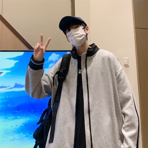 运动夹克外套秋冬款棒球服hiphop欧美高街W5068P45,失业登记穿搭小个子图片