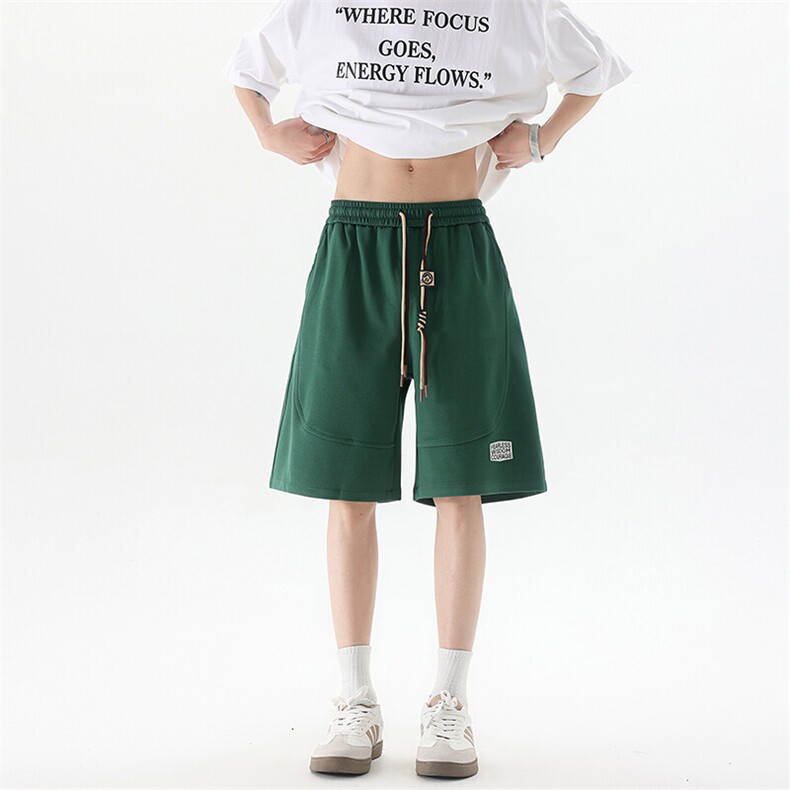 8XL-M 抖音品质特大码 ins潮流亮色休闲短裤印花五分裤DK1521P35图片