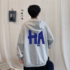 KS21258-P38连帽开衫卫衣男运动外套大码班服，男装卫衣，电商A040