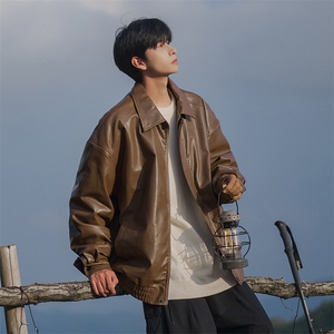 D2183-TP130控价178 冬季cityboy加绒皮衣帅宽松保暖气机车皮夹克图片