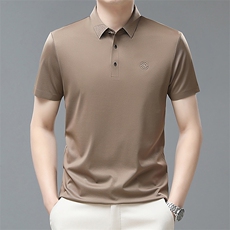2024无痕休闲款Polo衫男短袖夏季青年百搭T恤男上衣QP1911-P63，男装T恤，星座1105-3