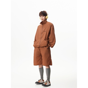 8XL-M 特大码冰丝防晒服短裤套装男户外防晒衣运动外套潮TZ102P65图片