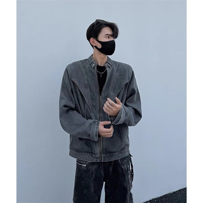 秋季款-重工原版高品质拼接牛仔夹克外套,男装夹克,星座410-7