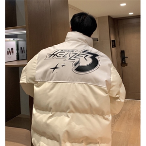 pu皮拼接面包服棉服情侣冬季加厚棉衣加厚外套MY266特P95控158图片
