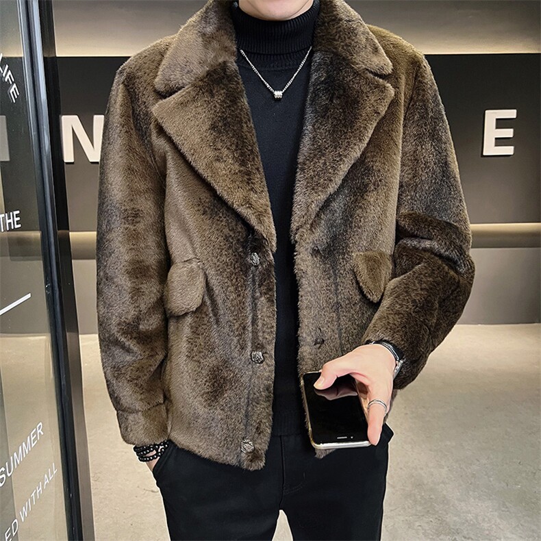 主推冬男士外套中年商务休闲金貂绒夹克纯色上衣男装ZX8918-P275,男装夹克,星座1105-3