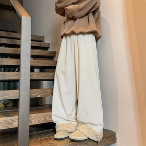 8XL-M加厚羊羔毛棉裤特大码宽松休闲裤保暖直筒阔腿裤KZ1939/P68图片
