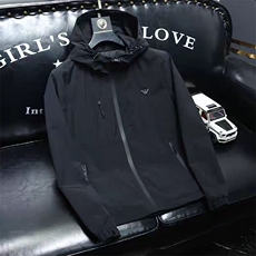 (网图)欧洲简约轻奢金属标飞鹰休闲棉服薄棉外套313B-JK9930-P100，男装棉衣，星座313B