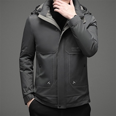 羽绒服男士新款冬季宽松休闲中青年保暖连帽外套男装JZ2220-P225，男装羽绒服，星座1105-3