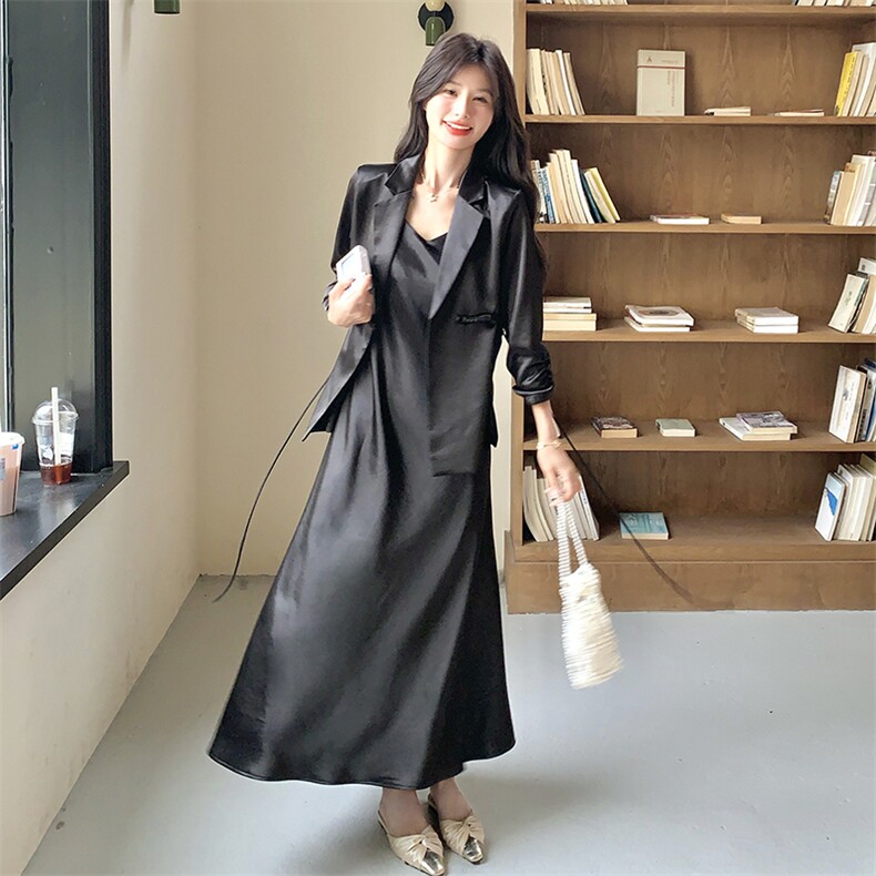 新品现货 2025秋装两件套小西装+吊带裙2C116-2525-P175-K238图片