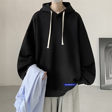 连帽卫衣男大码运动服帽衫外套WY2202-P35加绒款-P40，男装卫衣，电商A040
