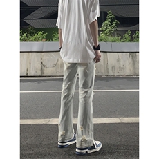 夏季美式高街ins小众破洞牛仔裤货号K755P6578，男装牛仔裤，电商A063