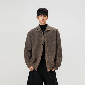 冬季立领开衫毛衣男针织衫 M4120-P55图片