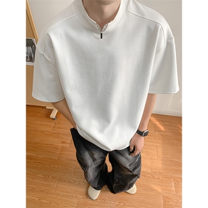 高品质立领夏季新款男装纯棉时尚短袖T恤半袖 XZ212-QXS127-P39图片